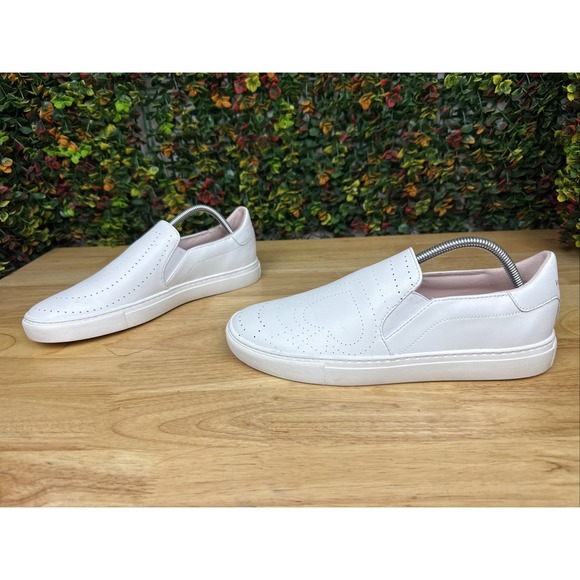 Kate Spade New York Azores White Leather Loafers Slip On Flats Womens 10B GUC - Picture 3 of 11